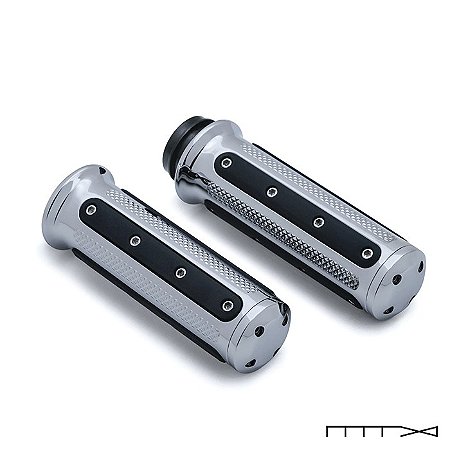 Manopla Cromada Modelo Heavy cromada - Harley Davidson com acelerador eletrônico