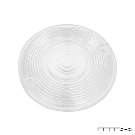 Lente de 3 1/4'' Transparente do Pisca - Heritage / Road King e Electra Glide - Chris Products