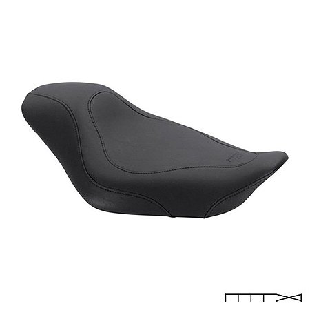 Banco do Piloto - Solo Low Tripper 11´´ Preto - Mustang - XL Sportster 2004-2006 & 2010-2020