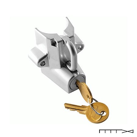 Trava Cromada de Capacetes para tubos de 7/8´´ Até 1.1/4´´ - Biker's Choice - 	492970