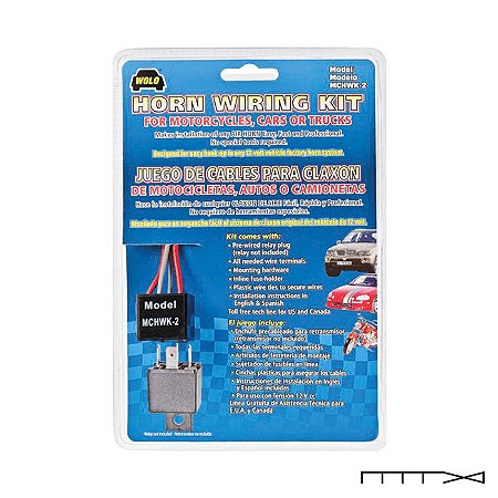 Kit de cabos para buzina Bad Boy - Wolo