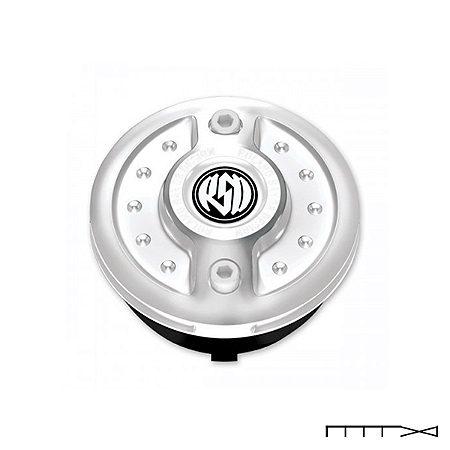 Tampa do Tanque de Combustível Cromada - Radial - RSD - Harley Davidson 1992 - 2018