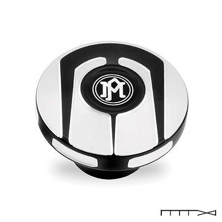 Tampa do Tanque de Combustível Scallop - Mesclado - Harley Davidson 1996 - 2018 - Performance Machin