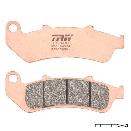Pastilha de Freio Sinterizada Dianteira e Traseira TRW - CBR 1000 F Dual CBS SC24 1993 - 2000