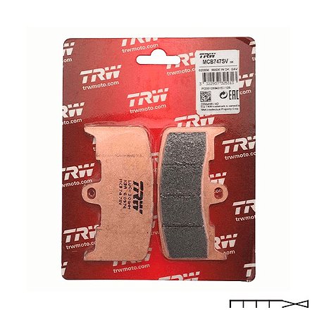 Pastilha de Freio Sinterizada Dianteira TRW- Modelos Buell