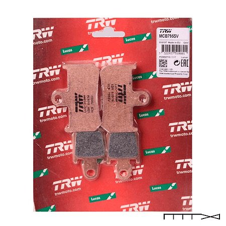 Pastilha de Freio  Sinterizada Dianteira - Yamaha V-Max C/ ABS 2009 - 2015 - TRW