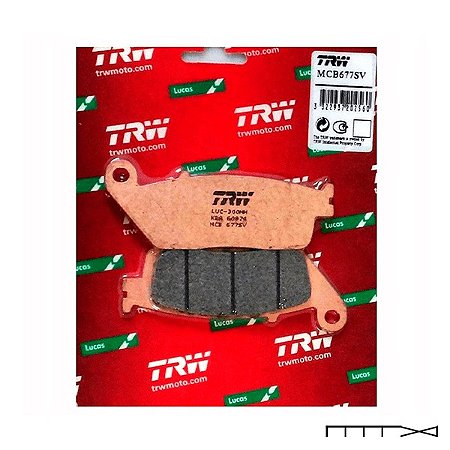 Pastilha de Freio Sinterizada Dianteira TRW - Honda CB 500 F 2017 - 2020