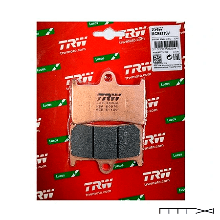 Pastilha de Freio Sinterizada Dianteira TRW - Yamaha XT 1200 Z Super Tenere 2017 - 2020