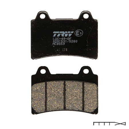 Pastilha de Freio Orgânica Traseira TRW - Yamaha XV 1600 Wild Star 2000 - 2004