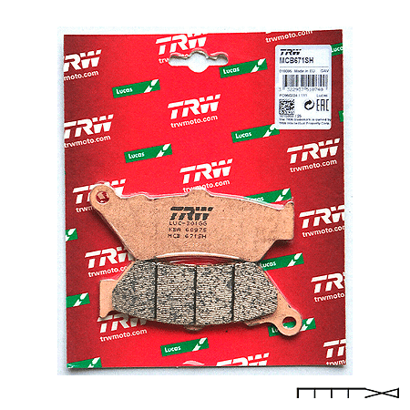 Pastilha de Freio Traseira - Triumph Rocket III 2004 - 2009 - TRW