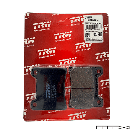 Pastilha de Freio Orgânica Traseira TRW - Yamaha XVS 1100 Drag Star Classic 2000 - 2005
