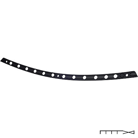 Acabamento do Parabrisa Modelo Hole Shot - Preto - Touring 1998 - 2019 - Performance Machine