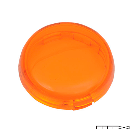 Lente Âmbar para piscas modelo Bullet - Chris Products