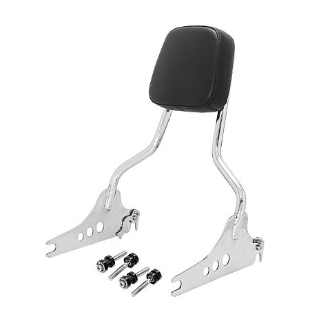 Sissy Bar Destacável Wings Mod. King Low s/ Bagageiro 16 Pol. Inox Polido - Softail Fat Boy, Breakout 2018+