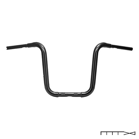 Guidão Wings Mod.  King Rhino 14 Pol p/ Road Glide 2019+ - Preto Brilho