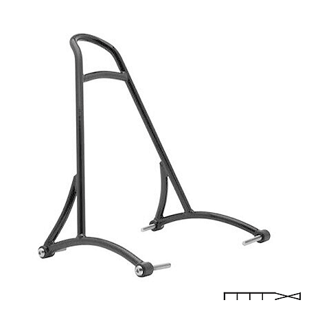 Sissy Bar de 13´´ de Altura - Preto - Sem Encosto - Sportster 2004 - 2020 - Burly