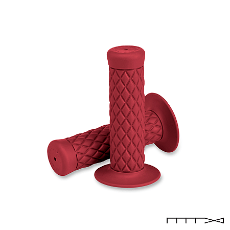 Manopla Modelo Thruster 1" Polegada Universal - Vermelha - Biltwell