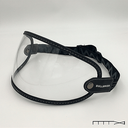 Viseira Vintage p/ Capacete Custom Fechado - Cristal - CH Parts