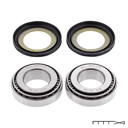 Kit Rolamentos + Retentores da Caixa de Direção - Harley Davidson - Moose Racing