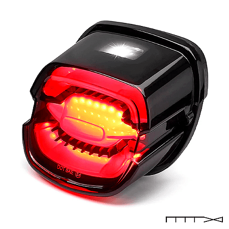 Lanterna LED Fumê Modelo 1 -  Harley Davidson - CH Parts