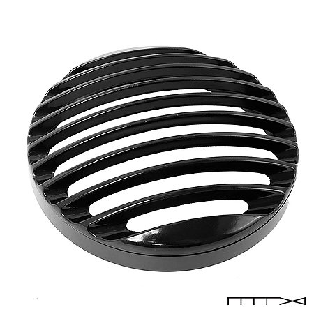 Grade do Farol de 5 ³/4 no Estilo Grelha para Sportster Preto - CH Parts