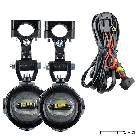 Farol de Milha em LED Universal Preto - CH Parts