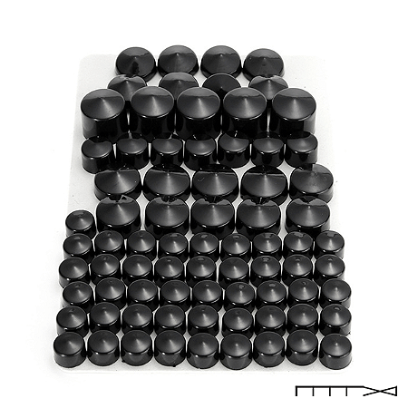 Kit de Capas Pretas para parafusos motor Twin Cam - CH Parts