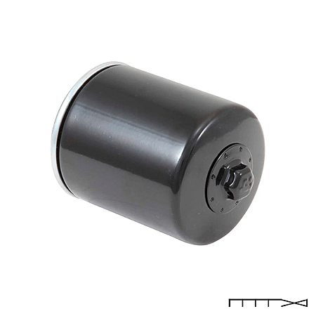 Filtro de Óleo K&N - Preto - Honda, Yamaha, Triumph (todas), MV Agusta (somente 1078cc até 09)