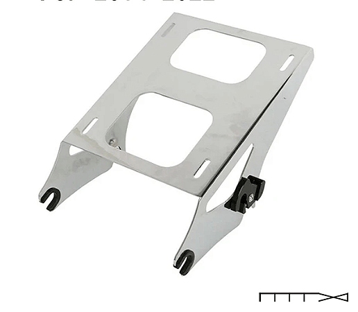 Realocador do Tour Pak destacável Cromado Touring 2014 - 2022 - CH Parts