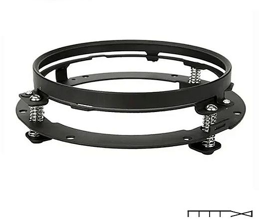 Suporte adaptador Farol de 7' Preto - CH Parts