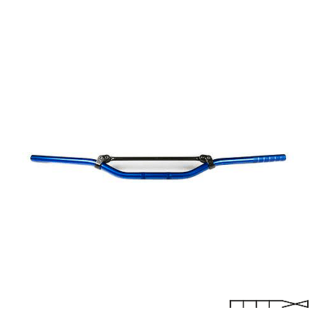 Guidão Trw Lucas - off-Road Low - Azul - 22 Mm