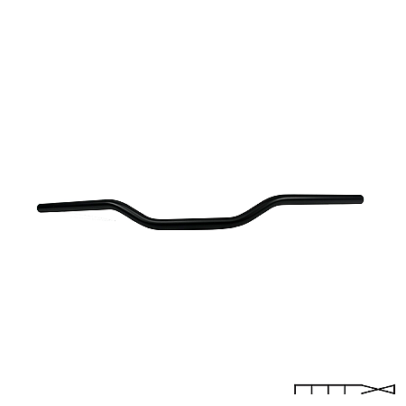 Guidão Trw Lucas - Superbike Elegance - Preto - 22 Mm