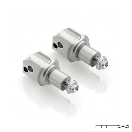 Adaptador P/ Pedaleira Diant. Rizoma (Par) - BMW R 1200 2006 - 2018