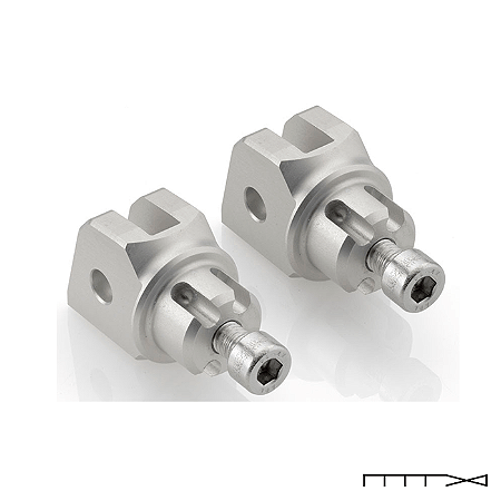 Adaptador para Pedaleira Dianteira Rizoma (Par) - Bmw F800 R 2009 - 2019