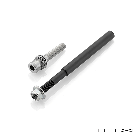 Adaptadores para Retrovisores Rizoma - Par - Aluminio natural