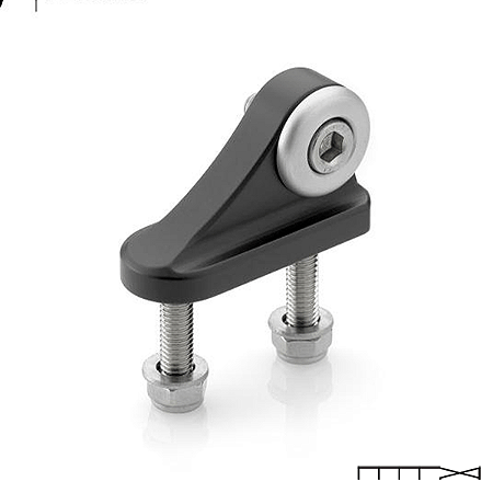 Adaptadores para Retrovisores Yamaha R1 2002 - 2008 Preto - Rizoma