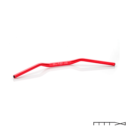 Guidão Rizoma com Diâmetro Central de 29Mm - Vermelho - Rizoma