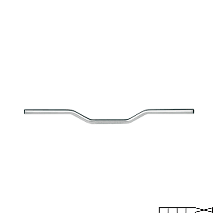 Guidão Trw Lucas - Superbike comfort - Cromado - 22 Mm