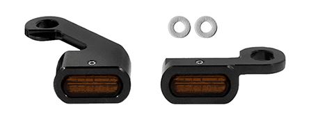 Piscas Dianteiro de LED modelo Flat Lente Fumê (Par) - CH Parts