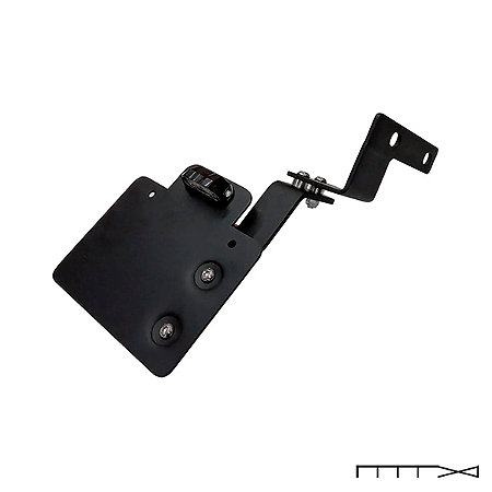 Suporte de Placa Lateral Preto Fosco para Fat Boy e Breakout 2018 em diante - Rasante