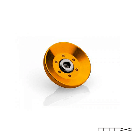 Tampa para Quadro do Motor 33 Mm Rizoma - dourado - Ducati Diavel