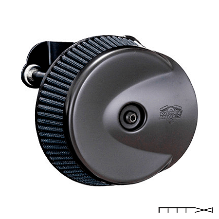 Filtro de Ar Vance & Hines Modelo VO2 Stingray - Preto Fosco - Motor Milwaukee Eight M8 Softail / Touring 2017 a 2024