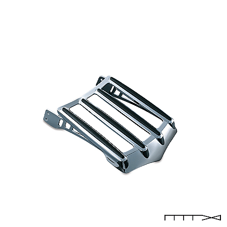 Bagageiro Premier Luggage Rack Kuryakyn Cromado Harley Softail, Dyna e Sportster