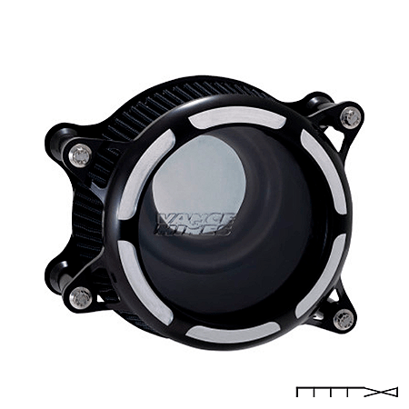 Filtro de Ar Vance & Hines Modelo VO2 Insight - Contrast Cut - Motor Twin Cam - Touring 02-07, Softail 00-15 e Dyna 99-1
