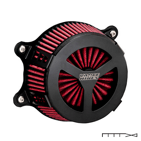 Filtro de Ar Vance & Hines Modelo VO2 Radiant III - Preto - Sportster 1991 - 2020