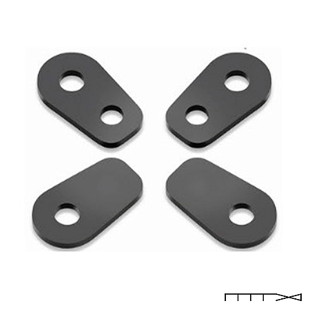 Adaptador para Mini Pisca Rizoma - Preto - Buell Xb12Ss Brutale 675 E 800 E Triumph - Rizoma