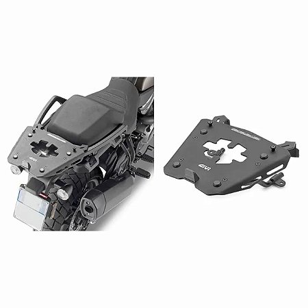 Rack SRA8400 GIVI - Suporte Traseiro Alumínio para Baús Monokey - HD Pan América 1250
