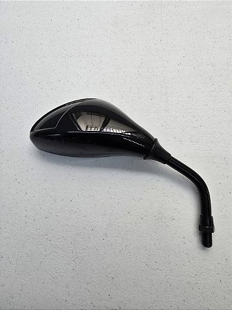 Retrovisor Magazi Universal em Alumínio - Preto - Rosca 10Mm