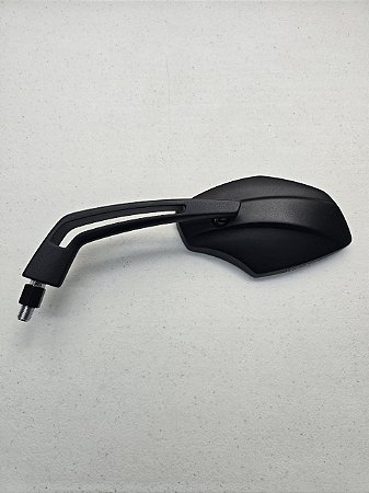 Retrovisor Magazi Universal em Alumínio - Preto - Rosca 10Mm