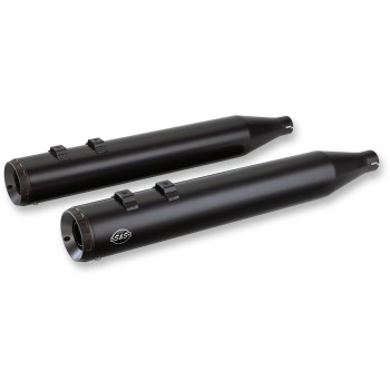 Ponteira S&S Cycle Mod. Grand National de 4" - Preta - Touring 2017 - 2024